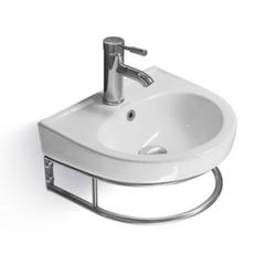 CHẬU LAVABO TRẮNG TREO TƯỜNG KÈM KỆ KHĂN - BLLE  2304