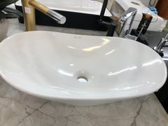 CHẬU LAVABO OVAL ĐẶT BÀN  TRẮNG -  F05