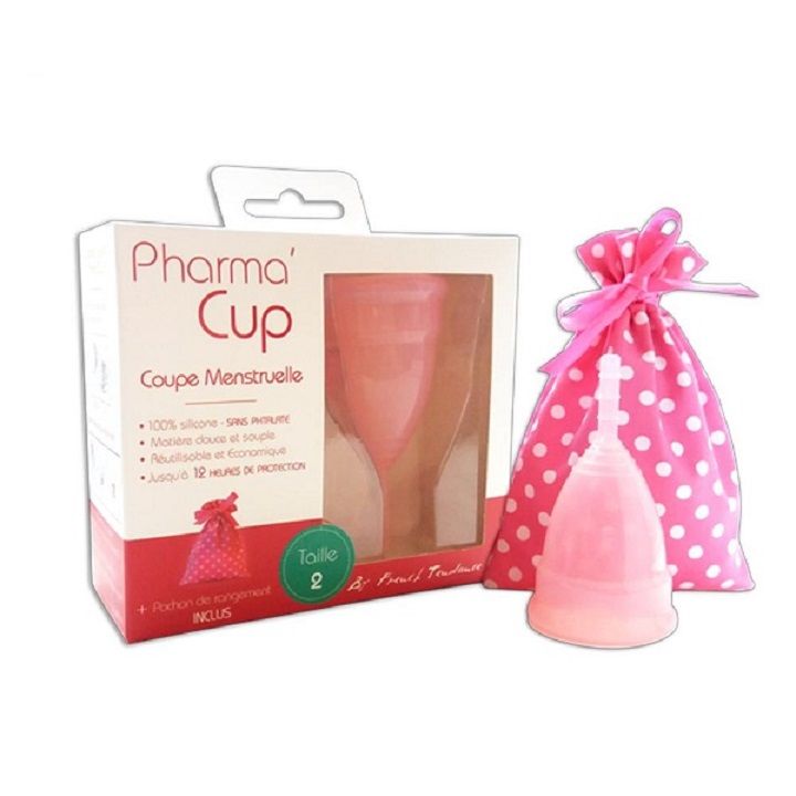 Cốc nguyệt san Pháp Pharma'cup kháng khuẩn cốc nguyệt san silicone