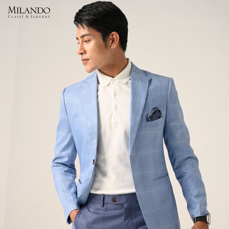 Áo Vest Nam Kẻ Caro Vuông Blazer