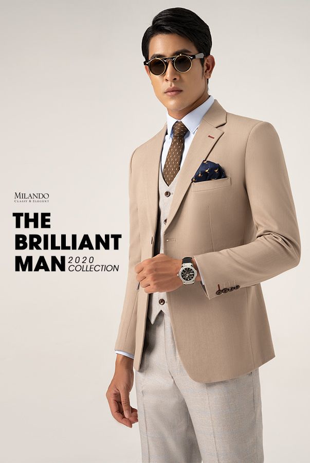 Áo Vest Nam Kem Sữa Blazer