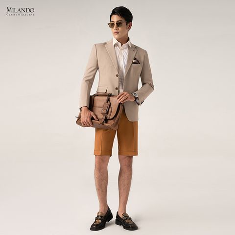 Áo Vest Nam Màu Kem Sữa Blazer