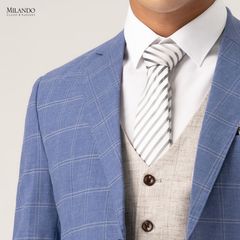 Áo Vest Xanh Kẻ Ô Vuông Blazer