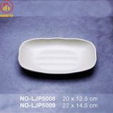 Đĩa cạn nhựa melamine màu nâu nhám