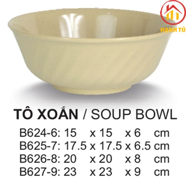 Bát đĩa tô nhựa melamine Superware nhà hàng