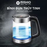 Bình đun thủy tinh Mishio MK341 mâm nhiệt inox 304 không gỉ sét 