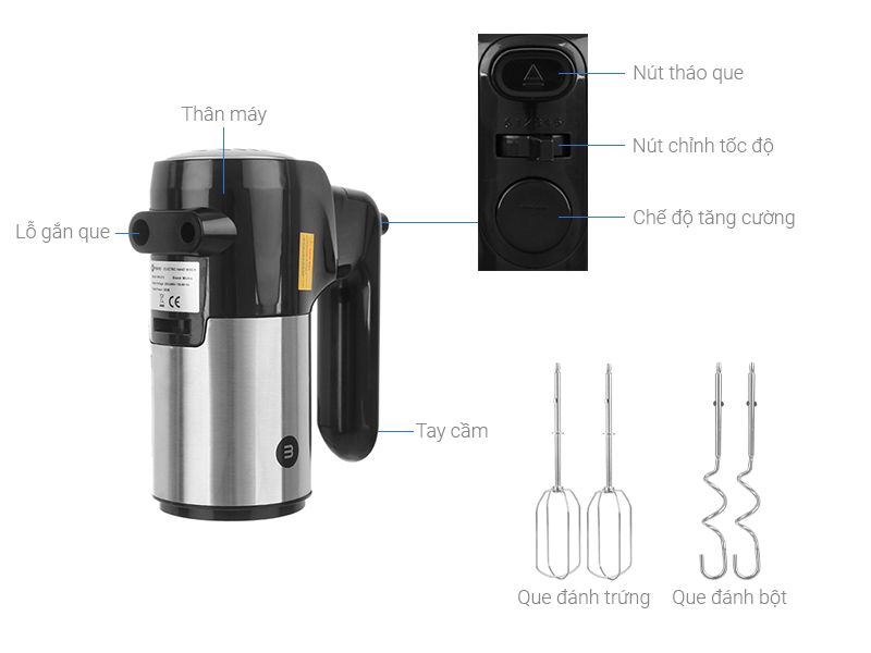 Máy Đánh Trứng Mishio MK215