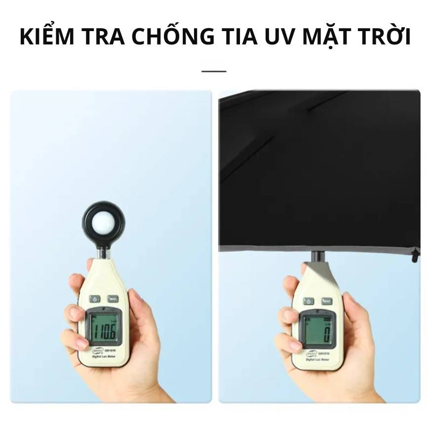  Dù tự gấp gọn 24 nan rộng 110cm Kachi chống UV MK376 