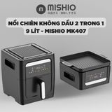 Nồi Chiên Không Dầu Kèm Vỉ Nướng 2-in-1 Mishio MK407: Nâng Tầm Món Ngon, Tiện Lợi Vượt Trội