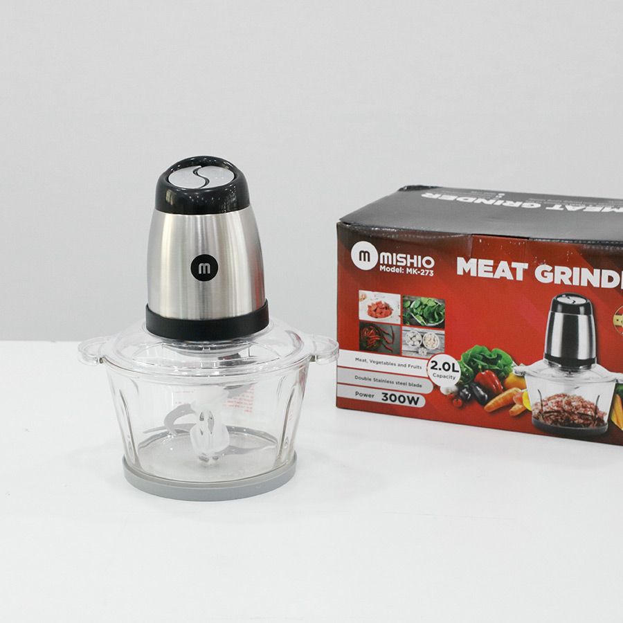 Máy xay thịt Mishio MK273 cối thủy tinh 2.0L