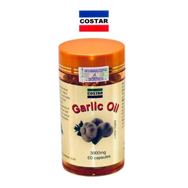  TINH DẦU TỎI COSTAR GARLIC OIL 3000MG TPCN hỗ trợ cải thiện và dự phòng ho và cảm cúm dai dẳng, hỗ trợ tốt cho tim mạch và huyết áp. 