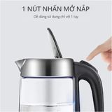 Bình đun thủy tinh Mishio MK341 mâm nhiệt inox 304 không gỉ sét