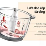 Máy Xay Thịt Đa Năng Mishio MK388 - Cối Thủy Tinh 2L, Xay Nhuyễn Mọi Loại Thực Phẩm, Đa Dụng, Tiện Lợi