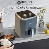 Nồi chiên không dầu 6L Mishio MK408 – Màu Xám Sang Trọng, Bảo Hành 24 Tháng
