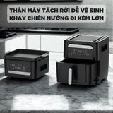 Nồi Chiên Không Dầu Kèm Vỉ Nướng 2-in-1 Mishio MK407: Nâng Tầm Món Ngon, Tiện Lợi Vượt Trội