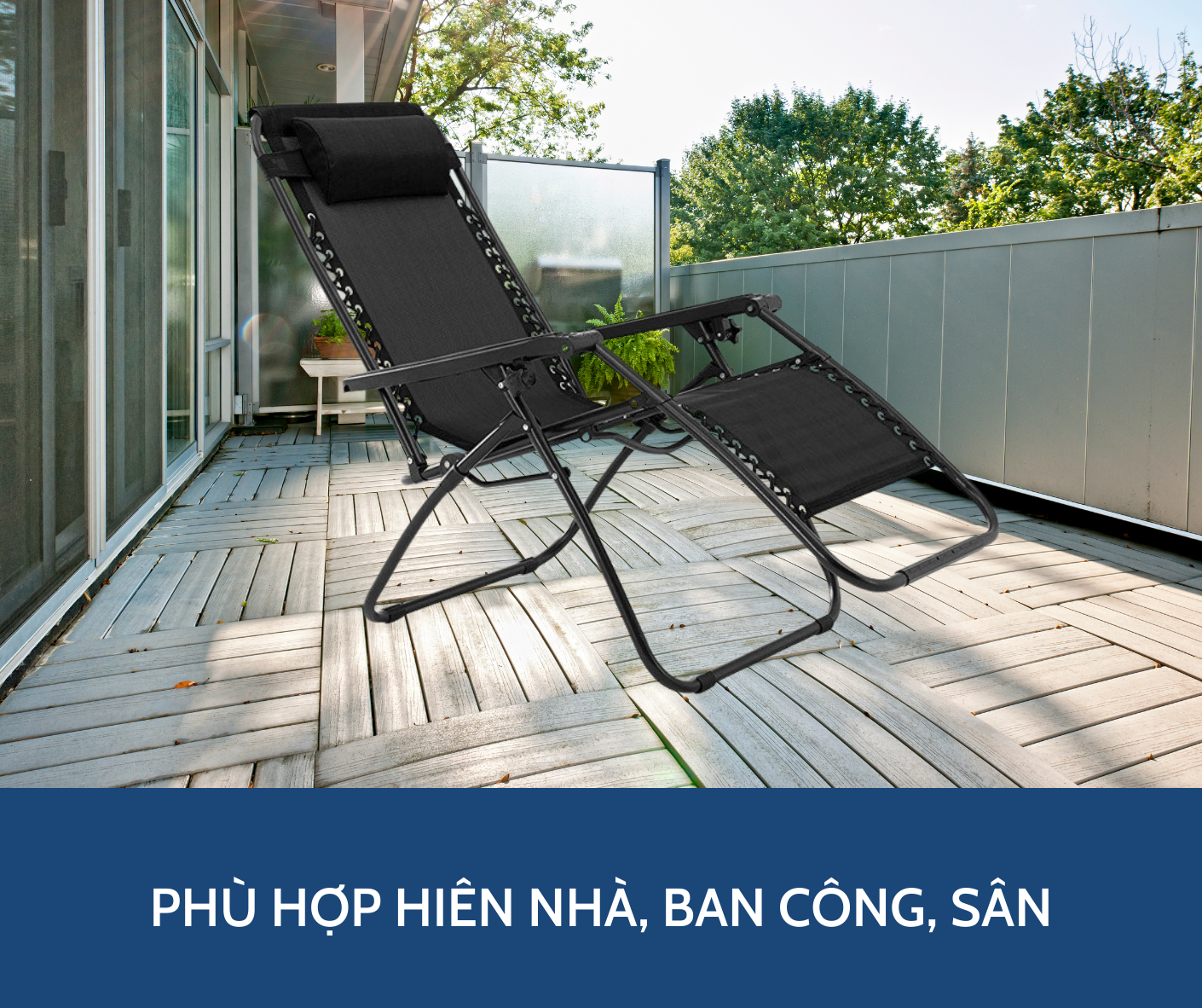 Ghế Xếp Có Khay Để Ly Thông Minh Kachi Mk116