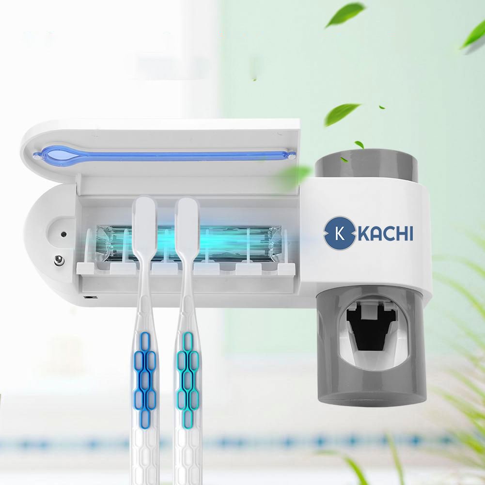 Giá treo bàn chải lấy kem đánh răng khử trùng bằng tia UV Kachi MK-200