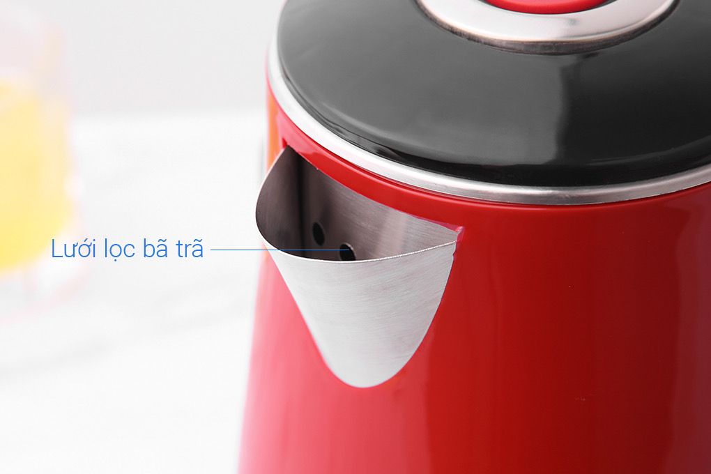 Ấm Đun Siêu Tốc Inox 304 2 lớp cách nhiệt Mishio MK259 1500W