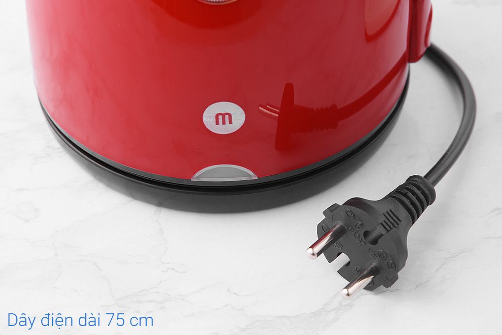 Ấm Đun Siêu Tốc Inox 304 2 lớp cách nhiệt Mishio MK259 1500W