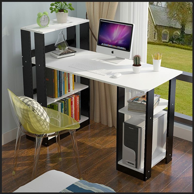 Bàn làm việc, bàn vi tính, bàn văn phòng đi liền kệ sách, có thể lắp ghép tiện lợi Kachi MK196