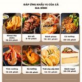 Nồi Chiên Không Dầu Kèm Vỉ Nướng 2-in-1 Mishio MK407: Nâng Tầm Món Ngon, Tiện Lợi Vượt Trội