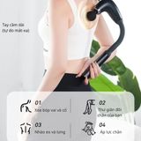 Gậy Massage Kachi MK405 – Súng Massage Cầm Tay Có Tay Nối Dài, Thư Giãn Sâu Từng Nhóm Cơ