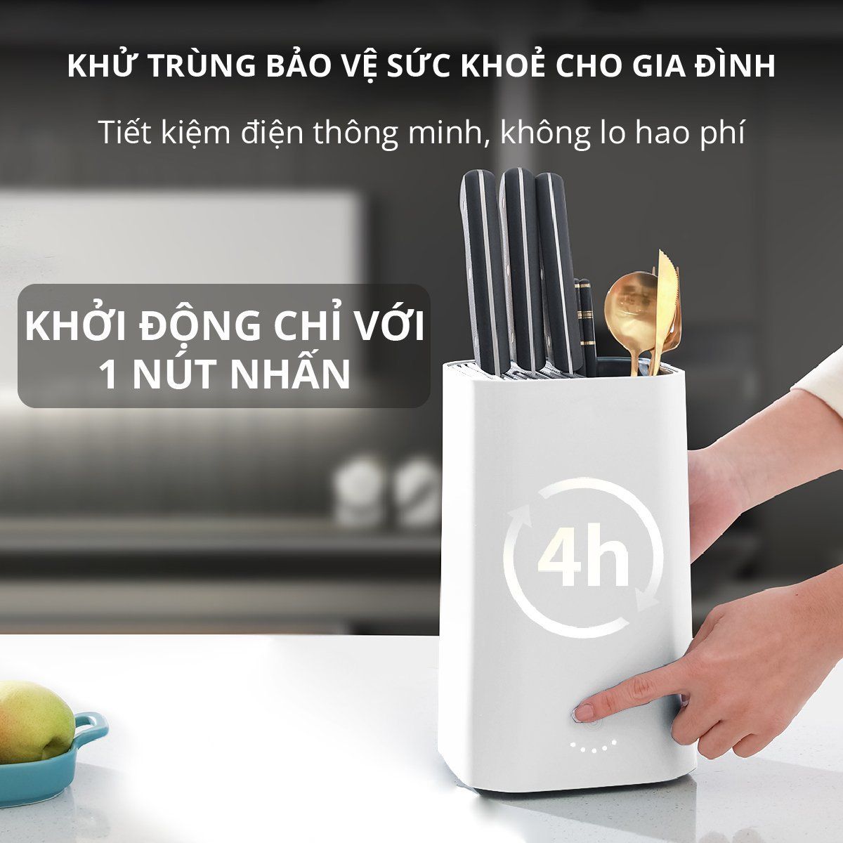  Máy sấy diệt khuẩn muỗng đũa dao kéo Mishio MK379 