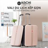 Vali du lịch xếp gọn tiết kiệm không gian Kachi MK355 size 20" với 4 màu