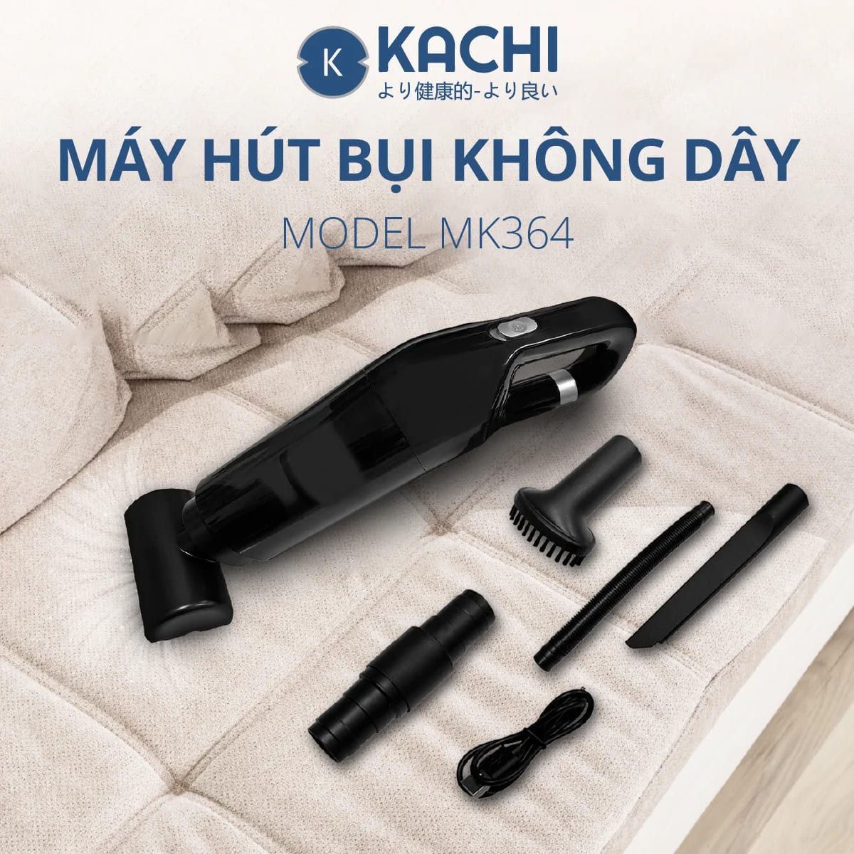  Máy Hút Bụi Không Dây Kachi Mk364 pin 3600mAh 