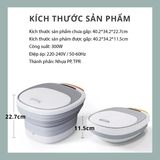 Bồn ngâm chân massage hồng ngoại xếp gọn Kachi MK344 tăng lưu thông tuần hoàn máu giúp ngủ ngon