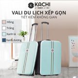 Vali du lịch xếp gọn tiết kiệm không gian Kachi MK355 size 20" với 4 màu