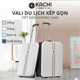 Vali du lịch xếp gọn tiết kiệm không gian Kachi MK355 size 20" với 4 màu