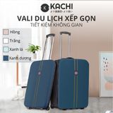Vali du lịch xếp gọn tiết kiệm không gian Kachi MK355 size 20" với 4 màu