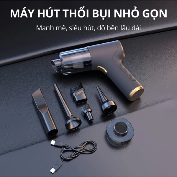  Máy Thổi Bụi vệ sinh Không Dây Kachi MK367 kèm phụ kiện hút bụi 