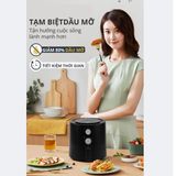  Nồi Chiên Không Dầu Mishio MK320 Dung Tích 2.2L 