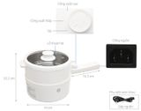 Nồi điện ceramic Đa Năng Mishio Kèm Xửng inox 304 MK271 1.5L