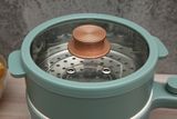 Nồi điện ceramic Đa Năng Mishio Kèm Xửng inox 304 MK271 1.5L