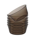 Booj 6 Chén Lys nâu khói Creole 10.5cm DURALEX - MADE IN FRANCE