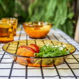 Bộ 6 Dĩa Lys vàng Amber 19.5cm DURALEX - MADE IN FRANCE
