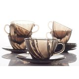 Bộ 6 Dĩa Beau Rivage nâu khói Creole 13.5cm DURALEX - MADE IN FRANCE