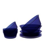 Bộ bàn ăn 9 món Lys xanh Saphir DURALEX - MADE IN FRANCE