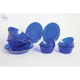 Bộ bàn ăn 9 món Lys xanh Saphir DURALEX - MADE IN FRANCE