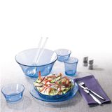 Bộ bàn ăn 12 món Lys xanh Marine DURALEX - MADE IN FRANCE