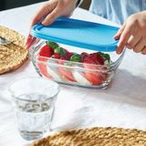 Hộp thực phẩm Freshbox xanh Bleu 3100ml DURALEX - MADE IN FRANCE