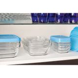Hộp thực phẩm Freshbox xanh Bleu 3100ml DURALEX - MADE IN FRANCE