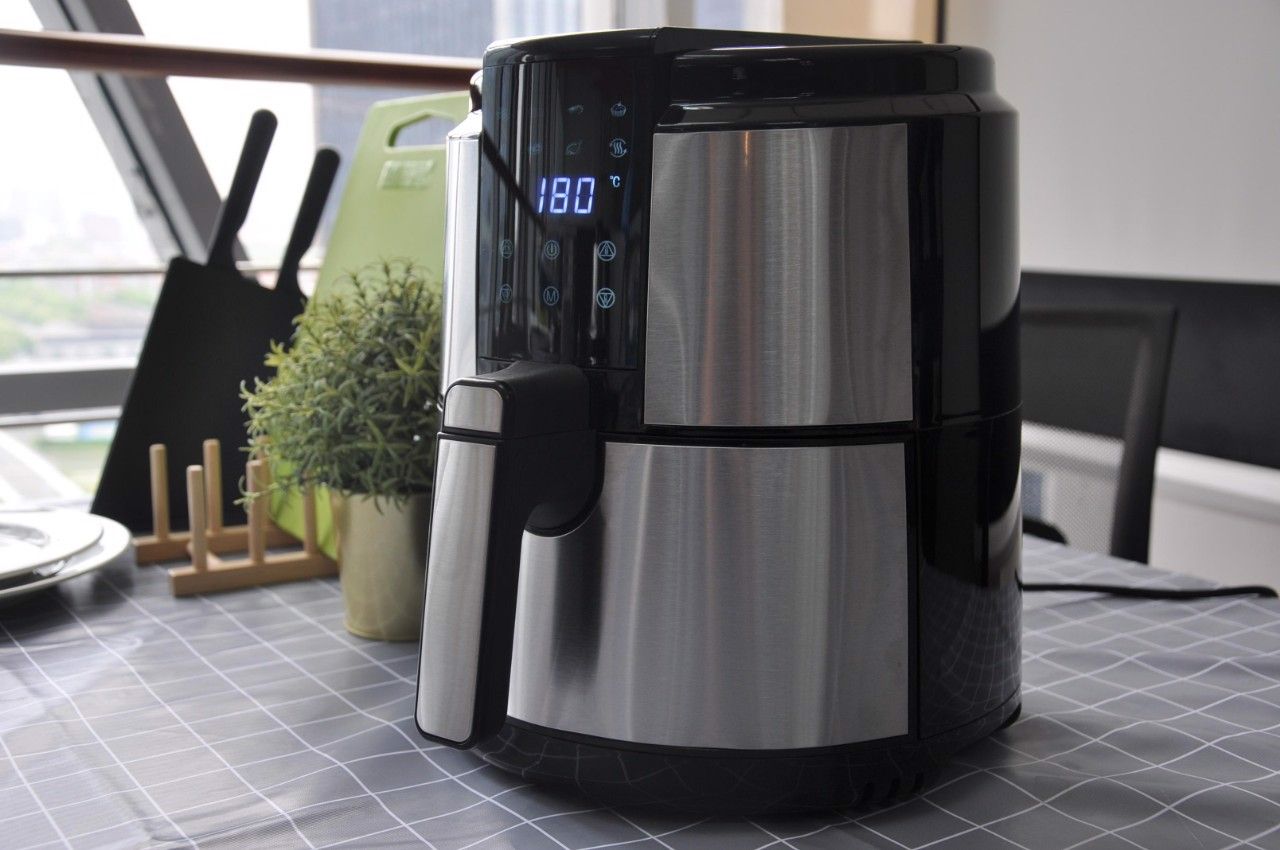 Nồi Chiên Không Dầu điện tử 5L Mishio MK221 - vỏ inox