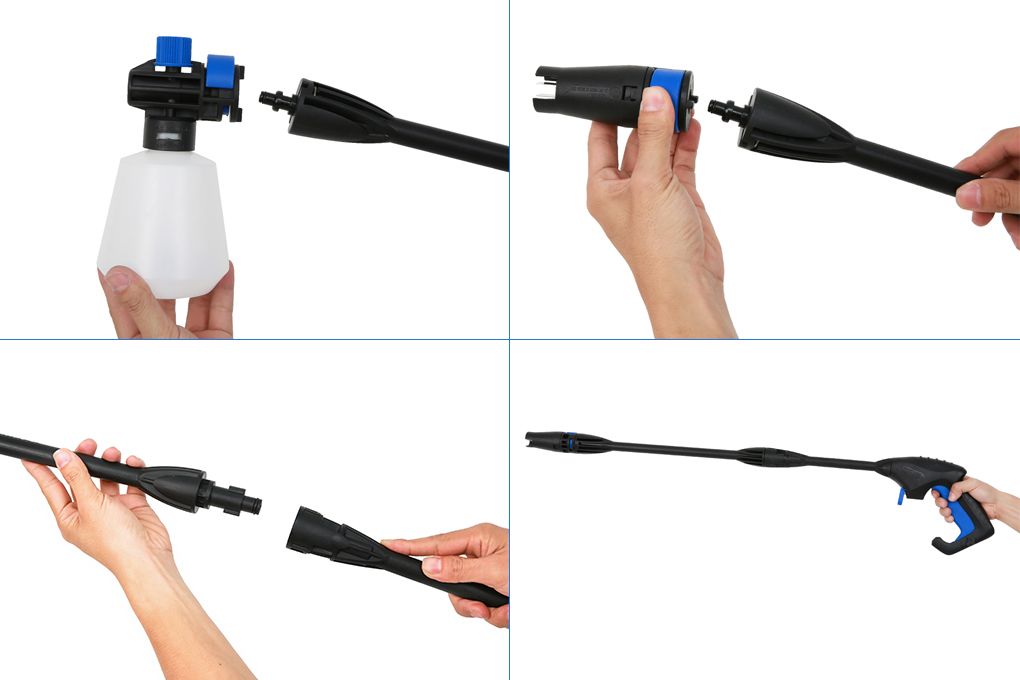 Máy xịt rửa xe cao áp Kachi MK-192 1200W