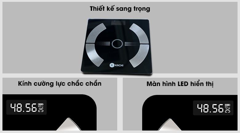 Cân Điên Tử Bluetooth Phân Tích Chỉ Số Cơ Thể Kachi MK223