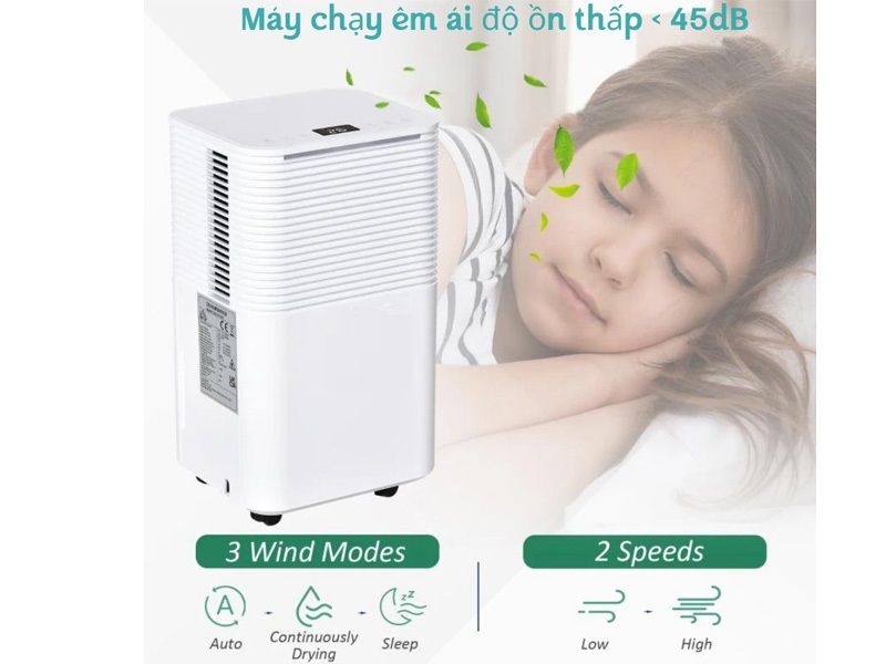  Máy hút ẩm lọc không khí Kachi (14L/ngày) 