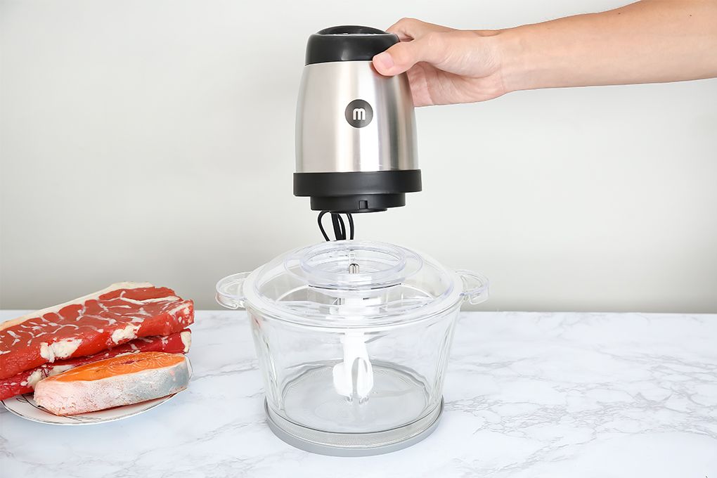 Máy xay thịt Mishio MK273 cối thủy tinh 2.0L